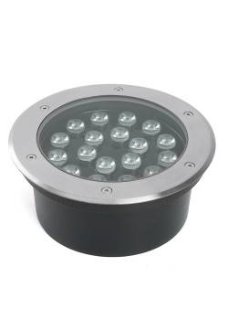 Светодиодный светильник тротуарный (грунтовый) Feron SP2804, 20W, AC/DC12V, низковольтный, 4000K, металлик, IP67
