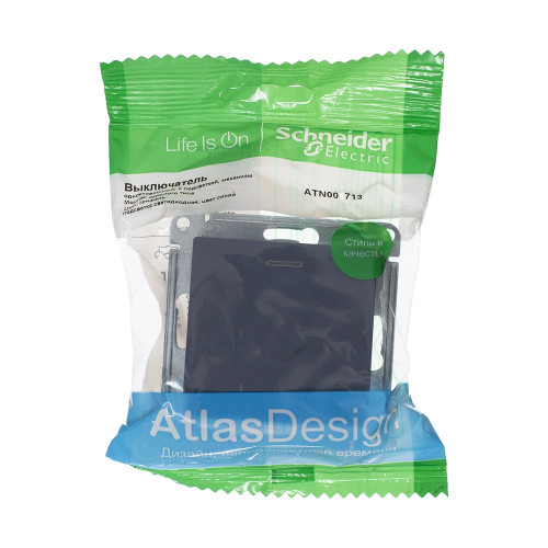ATLASDESIGN 1-клавишный ВЫКЛЮЧАТЕЛЬ с подсветкой, сх.1а, 10АХ, механизм, ГРИФЕЛЬ ATLASDESIGN 1-клавишный ВЫКЛЮЧАТЕЛЬ с подсветкой, сх.1а, 10АХ, механизм, ГРИФЕЛЬ