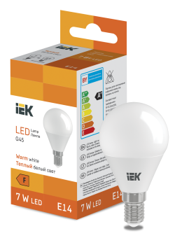 LED Globe G45 600lm 3000K E14 IEK