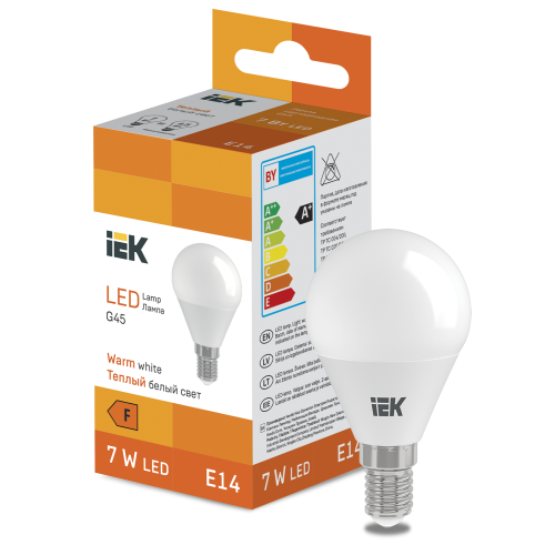 LED Globe G45 600lm 3000K E14 IEK