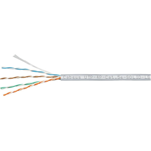 Cabeus UTP-4P-CAT.5E-SOLID-LSZH-GY