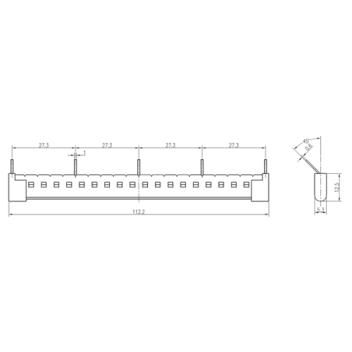 Соединительная шина для разъемов rm5(4)-22-4(3) 5 полюсов AVERES EKF