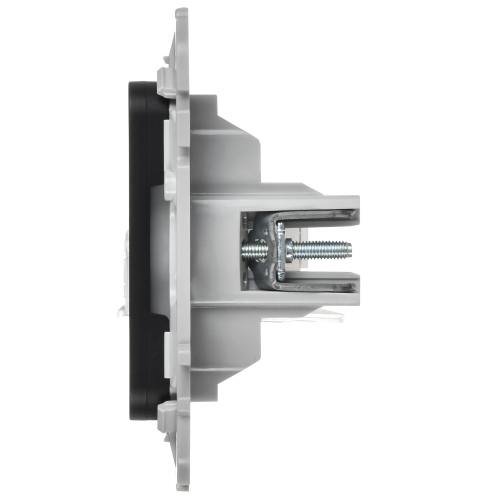 FLITE Розетка 2-местная компьютерная RJ45 категория 6 UTP РК6-2-0-ФлЧ черный IEK