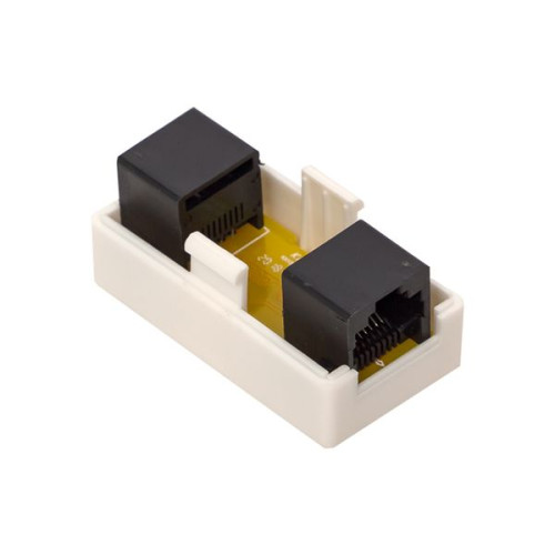 Адаптер проходной TERACOM Cat.5E неэкран. RJ45-RJ45 белый Адаптер проходной TERACOM Cat.5E неэкран. RJ45-RJ45 белый