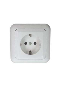 Розетка 1-м СП РС10-307 10А IP20 евро стандарт бел. БЕЛ. ЦЕРКОВЬ РС10-307