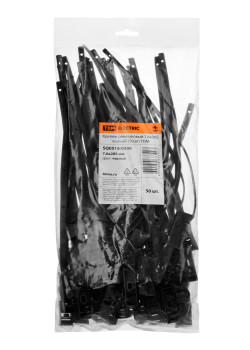 Крепеж ремешковый 7,6х285 черный (50шт) TDM