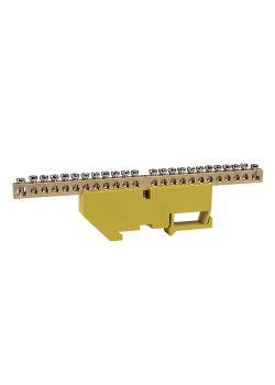 Шина нулевая с изолятором OptiKit BB-D-PE-DIN-24-6х9-желтый