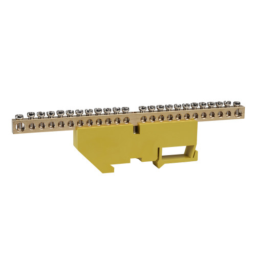 Шина нулевая с изолятором OptiKit BB-D-PE-DIN-24-6х9-желтый