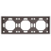 Рамка STEKKER, PFR00-5003-09 3-местная, серия Эмили, антрацит, soft touch Рамка STEKKER, PFR00-5003-09 3-местная, серия Эмили, антрацит, soft touch
