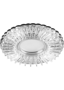Светильник встраиваемый с белой LED подсветкой Feron CD900 потолочный MR16 G5.3 белый