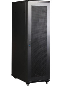 Шкаф коммутационный Lanmaster (TWT-CBB-37U-6X10-P1) 37U 600x1000мм пер.дв.перфор. задн.дв.перфор.2-хст. 800кг черный IP20 сталь