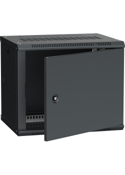 ITK Шкаф LINEA W 6U 600х450мм дверь металл черный RAL9005