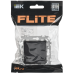 FLITE Выключатель 2-клавишный 10А ВС12-1-0-ФлЧ черный IEK