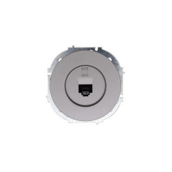 Розетка компьютерная СП OSEN RJ45 кат.6 механизм сер. матов. LEZARD 743-7488-140