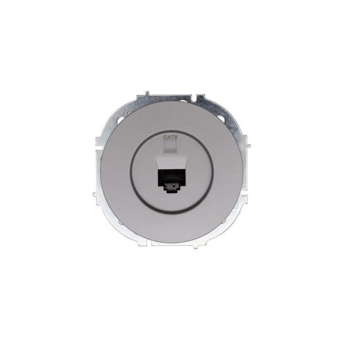 Розетка компьютерная СП OSEN RJ45 кат.6 механизм сер. матов. LEZARD 743-7488-140
