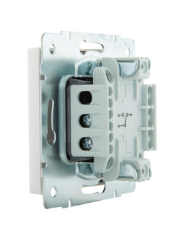 Переключатель проходной 1-кл. СП Rain IP20 механизм бел. LEZARD 703-0288-105