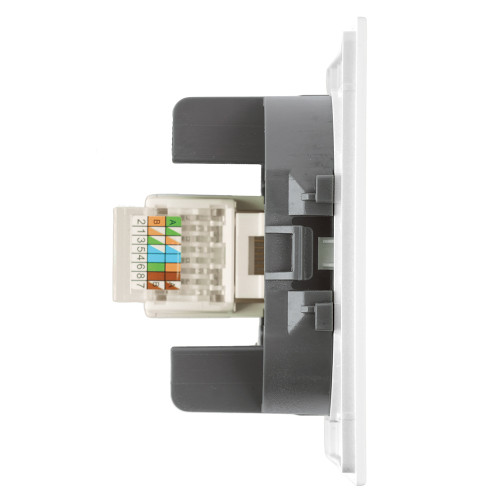 Розетка компьютерная 1-местная RJ-45 (механизм), STEKKER, серия Мия, RST00-3117-01, белая магнолия Розетка компьютерная 1-местная RJ-45 (механизм), STEKKER, серия Мия, RST00-3117-01, белая магнолия