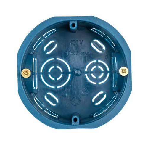 Коробка установочная КМТ-010-033 для твердых стен (71x45) с саморезами IP20 розн. стикер EKF Коробка установочная КМТ-010-033 для твердых стен (71x45) с саморезами IP20 розн. стикер EKF