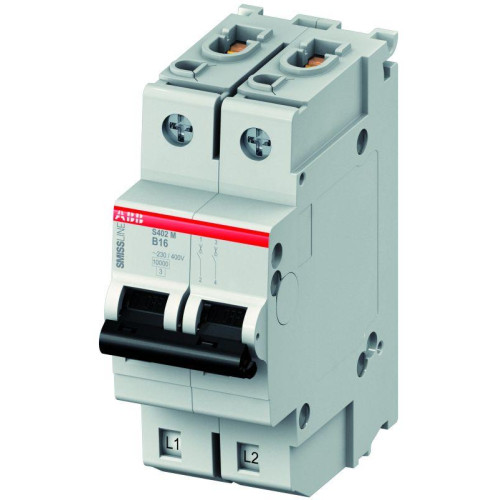 Выключатель автоматический модульный 2п K 1А 10кА S402M-K1 ABB 2CCS572001R0217