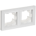 BRITE Рамка 2-местная IP44 РУ-2-БрАБ-44 арктический белый IEK
