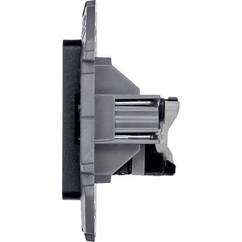 INSPIRIA Розетка компьютерная RJ45 категория 5Е UTP антрацит INSPIRIA Розетка компьютерная RJ45 категория 5Е UTP антрацит