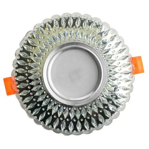 Светильник встраиваемый с белой LED подсветкой Feron CD937 потолочный MR16 G5.3 прозрачный Светильник встраиваемый с белой LED подсветкой Feron CD937 потолочный MR16 G5.3 прозрачный