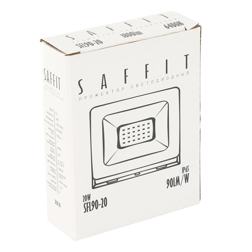 Светодиодный прожектор SAFFIT SFL90-20 IP65 20W 6400K Светодиодный прожектор SAFFIT SFL90-20 IP65 20W 6400K