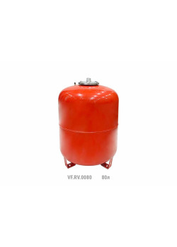 Бак расширительный вертикальный RV 80л (с мал. ножками) (8шт/пал) красн. VALFEX VF.RV.0080