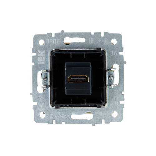 BRITE Розетка HDMI РHDMI-0-БрЖ жемчуг IEK