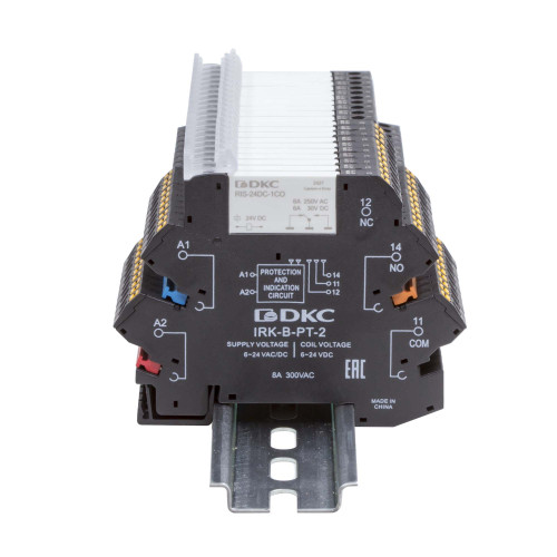 Реле интерфейсное, 1CO, ком. ток 6А, AgSnO₂, напряжение 230V AC/DC, RC-цепь, винтовые клеммы. Реле интерфейсное, 1CO, ком. ток 6А, AgSnO₂, напряжение 230V AC/DC, RC-цепь, винтовые клеммы.