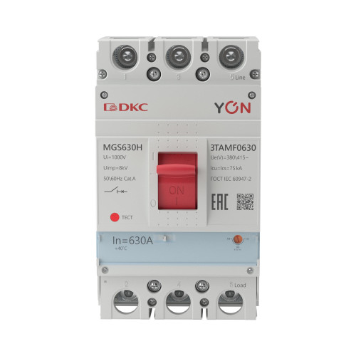 Авт. выкл. YON MGS630 3P 504-630A 75kA Авт. выкл. YON MGS630 3P 504-630A 75kA