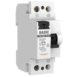 ВДТ ВДТ-40 2P 32А 30мА тип АС эл. 4,5кА BASIC