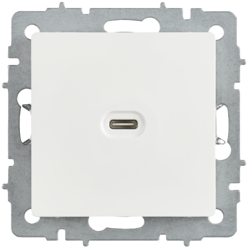 BRITE Розетка USB C 65Вт высокоскоростная зарядка РЮ12-1-БрБ белый IEK BRITE Розетка USB C 65Вт высокоскоростная зарядка РЮ12-1-БрБ белый IEK