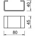 Распорка С-образная DSK 45 FT гор. цинк OBO 6416500 Распорка С-образная DSK 45 FT гор. цинк OBO 6416500