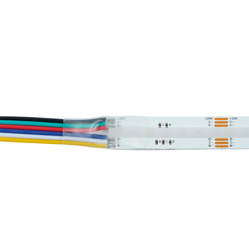 Лента светодиодная  COB RGBW-MIX 5 в 1 840SMD 22Вт/м 24V 5000*12*1.8 мм RGB+2300К+6500K, IP20, LS538 FERON