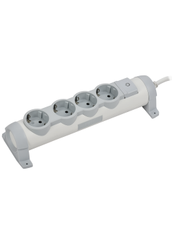 COMFORT Удлинитель У04К 4 места 2P+PE 1,5м 3х1,5мм2 16А белый IEK