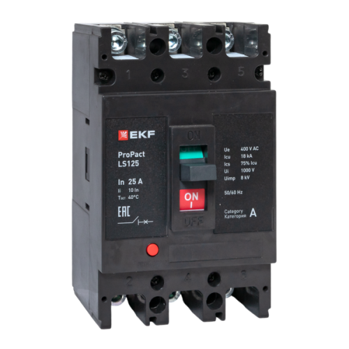 ProPact LS125 25А 3P 18кА EKF