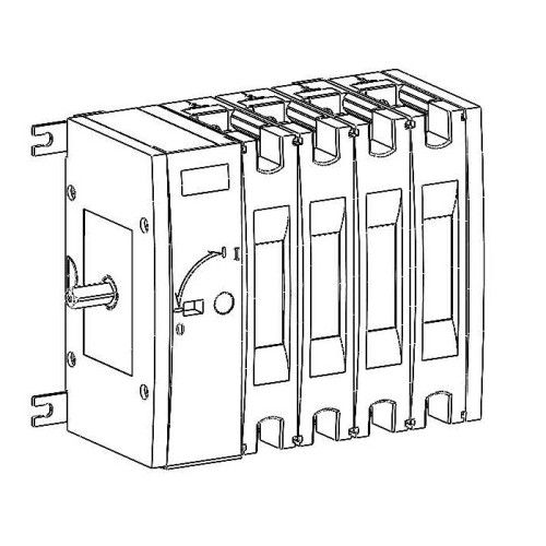 ВЫКЛ.-РАЗЪЕДИНИТЕЛЬ SYSTEMEPACT SD160 4P 63A РУКОЯТКА СЛЕВА СБОКУ_РУКОЯТКА ЗАКАЗЫВАЕТСЯ ОТДЕЛЬНО