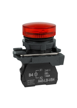 Сигнальная лампа OptiSignal D22 C5-L-M4 красная пластик 230-240VAC XB5AVM4