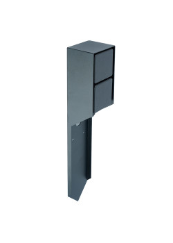 Розетка уличная Feron TM201, 220-230V, 16A, IP44, 70*60*380мм, черный