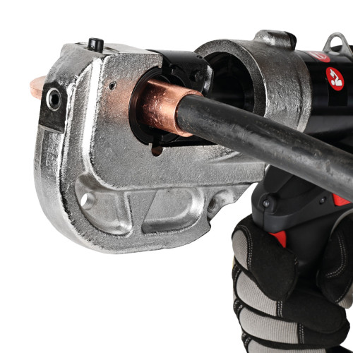 Пресс аккумуляторный электрогидравлический, кейс, 120kN, 18V/4.0Ah, Li-ion, 16-400 мм2, ED-400, серия SIRIUS, SHTOK. 19500