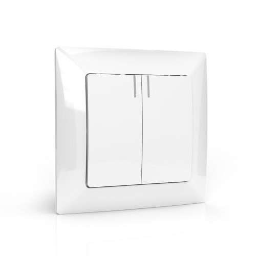 Выключатель 2-кл. СП AVA 10А IP20 с индикатором в сборе бел. TOKOV LIGHT TKL-AV-V2IF-C01 Выключатель 2-кл. СП AVA 10А IP20 с индикатором в сборе бел. TOKOV LIGHT TKL-AV-V2IF-C01