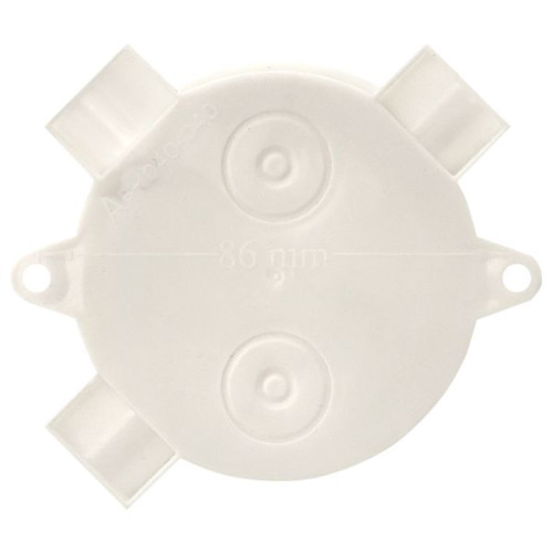 Коробка распределительная КМР-040-040 трехрожковая белая (70x35) EKF