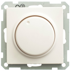W59 СВЕТОРЕГУЛЯТОР (диммер) поворотно-нажимной, LED, RC, 400Вт, механизм, СЛОНОВАЯ КОСТЬ