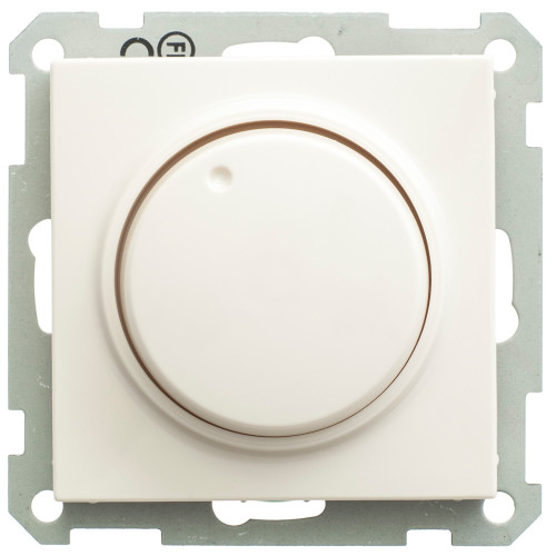 W59 СВЕТОРЕГУЛЯТОР (диммер) поворотно-нажимной, LED, RC, 400Вт, механизм, СЛОНОВАЯ КОСТЬ