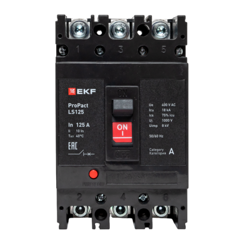 ProPact LS125 160А 3P 18кА EKF ProPact LS125 160А 3P 18кА EKF