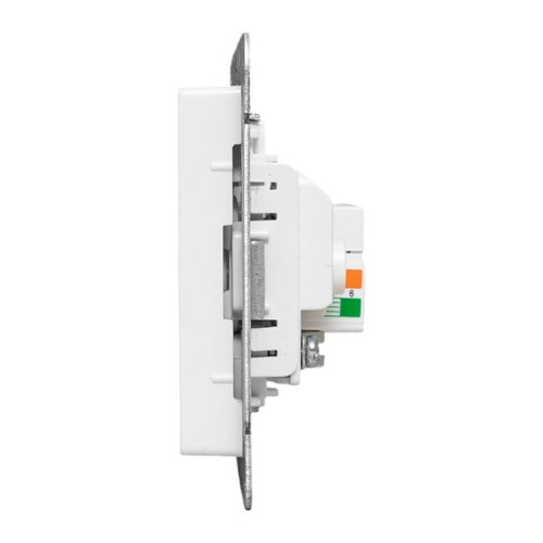 Механизм роз. TV+RJ45 (cat5), бел. Эпика EKF