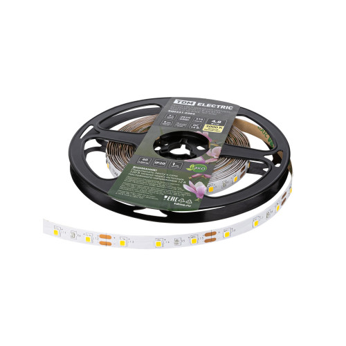Лента светодиодная SMD2835-60 LED/м-IP20-12 В-4,8 Вт/м-3000 К (5 м) блистер TDM Лента светодиодная SMD2835-60 LED/м-IP20-12 В-4,8 Вт/м-3000 К (5 м) блистер TDM