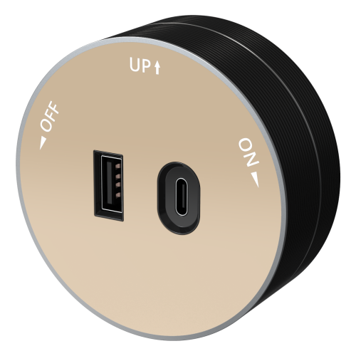 MULTITRACK Розетка 2хUSB (тип А+С) 18 Вт, 5 В/3 А ПЕСОЧНЫЙ MULTITRACK Розетка 2хUSB (тип А+С) 18 Вт, 5 В/3 А ПЕСОЧНЫЙ
