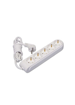 Удлинитель 5х7м с заземл. 16А IP20 защ. шторки Makel N5210073